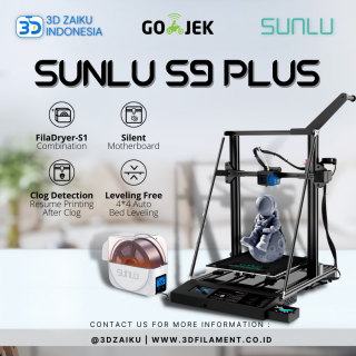 Sunlu S9 Plus 3D Printer Ukuran Besar Autoleveling with FilaDryer Box